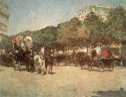 Childe Hassam Grand Prix Day Germany oil painting artist
